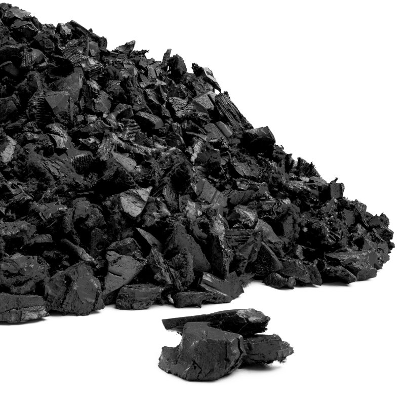 Playsafer Rubber Mulch Nuggets - For Playgrounds And Landscaping, Black