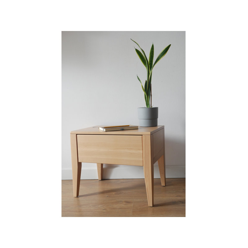 Lanesborough 50cm W Solid Wood Bedside Table