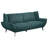 Logan Teal Flared Arm Sofa