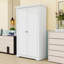 Armoire de cuisine 72 po Farmhouse Shaker avec tablettes réglables, 3 tiroirs et plateaux coulissants-633612477