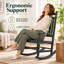 Chaise Adirondack d'extérieur résistante aux intempéries avec porte-gobelet 