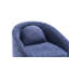 Ensemble de 1 fauteuil de salle à manger en chenille avec coussin de dossier et roues universelles