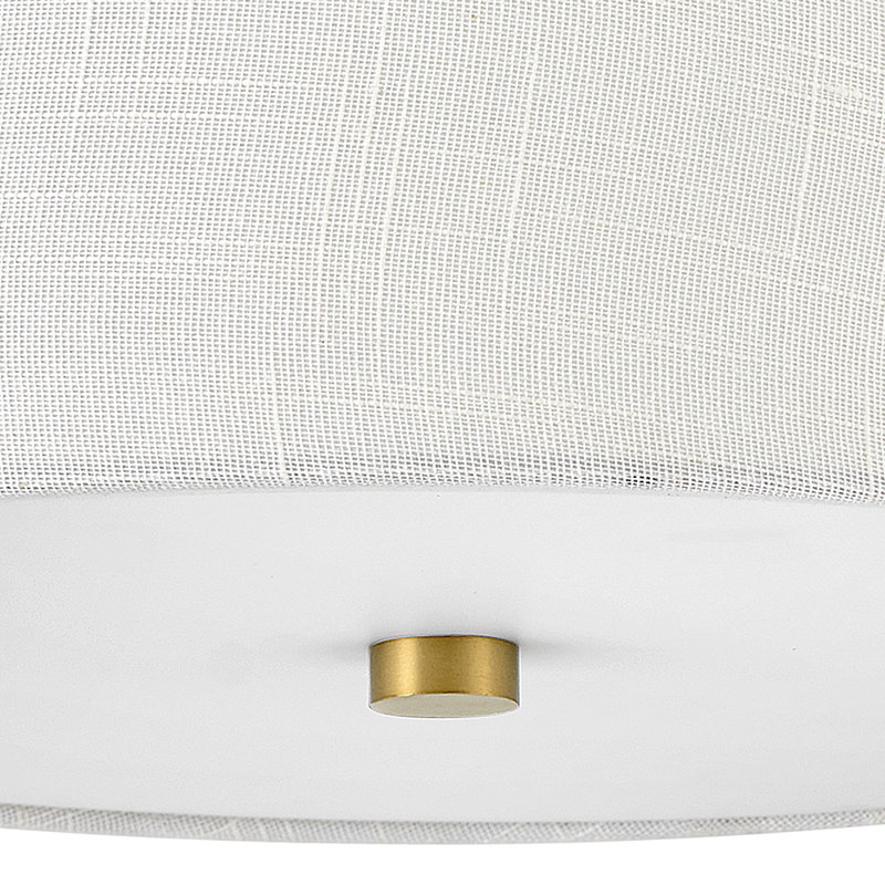 Caper Flush Mount, Lacquered Brass