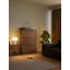 Table d'appoint en bois massif avec plateau rabattable, table de rangement étroite avec compartiments ajustables et structure anti-basculement-1237400697