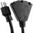 STANLEY® 3-Outlet Power Block 2 With Extension Cord, 2-Ft., Black