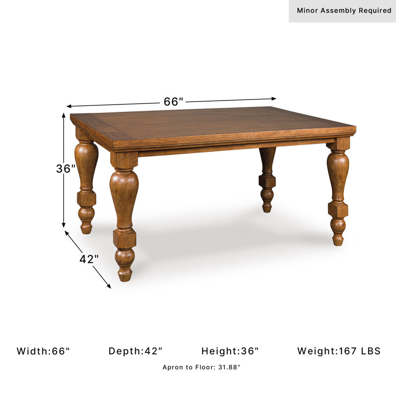 Hilde Counter Height Dining Table, 36'' H X 66'' W X 42'' D