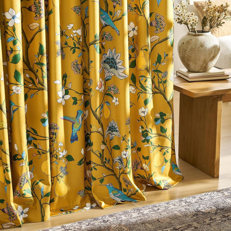 Velvet Room Darkening Curtain Panel Pair