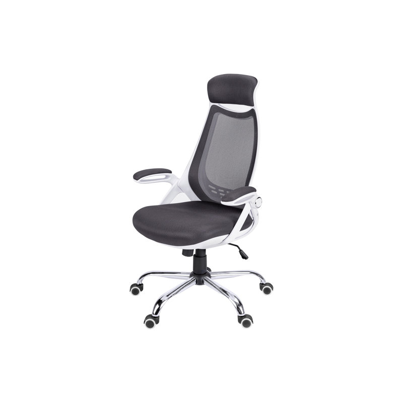 Office Chair, Silver, Polyester