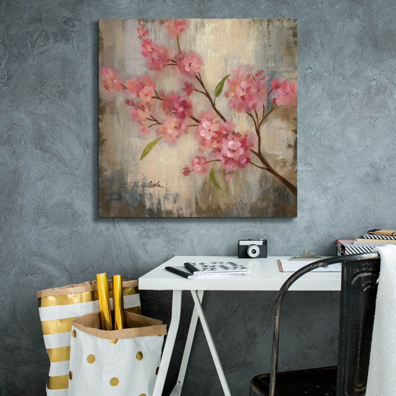 «Epic Graffiti» «Cherry Blossom 2» par Silvia Vassileva, art mural sur toile, 26 po x 26 po, H 26 po x l 26 po