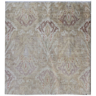 Ajwa Damask Hand Woven 78cm X 76cm Area Rug