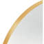 Miroir mural 24 po x 36 po en métal doré pour salle de bain, verre trempé, alliage rouille-710758417-710758424