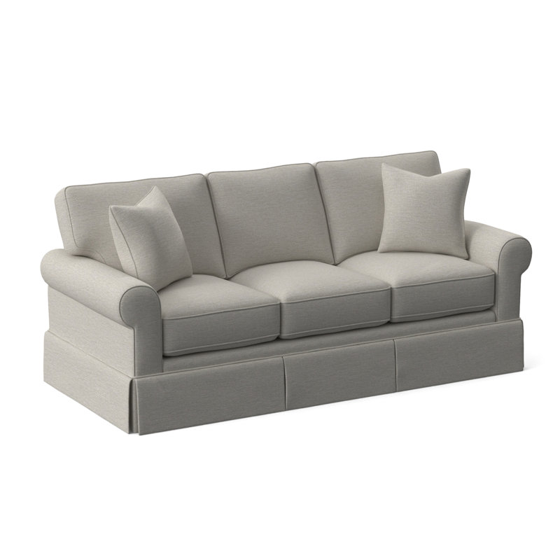 Benton Sofa, White Performance Fabric; 0851-94
