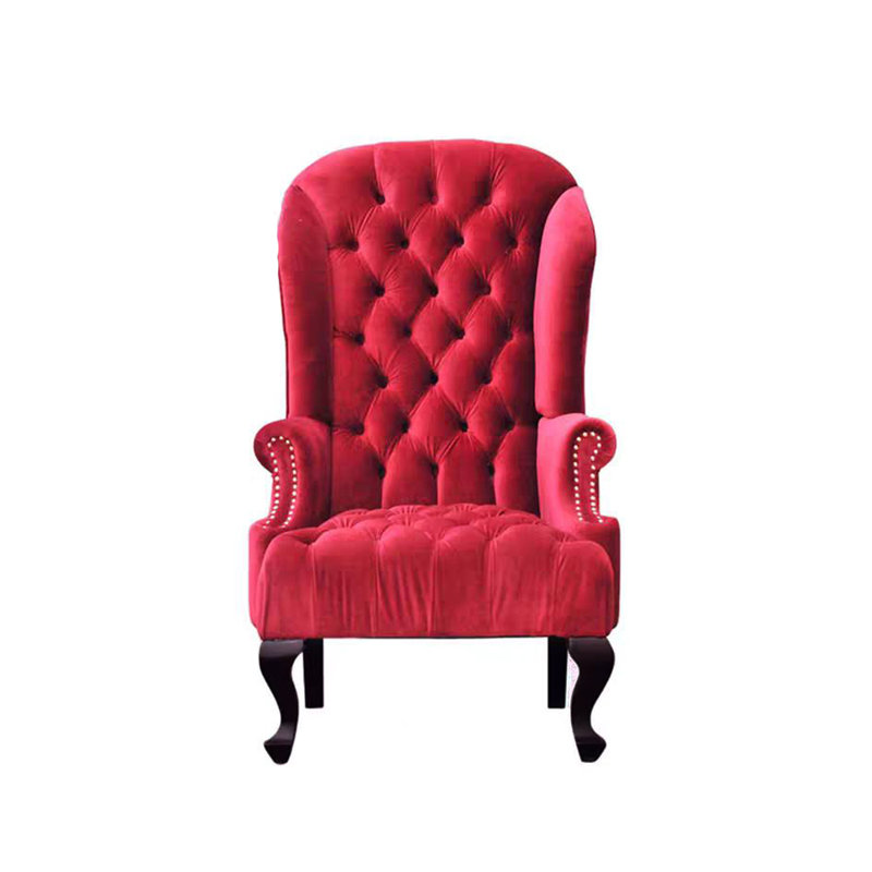 Modern Ergonomic Casual High Back Red Recliner
