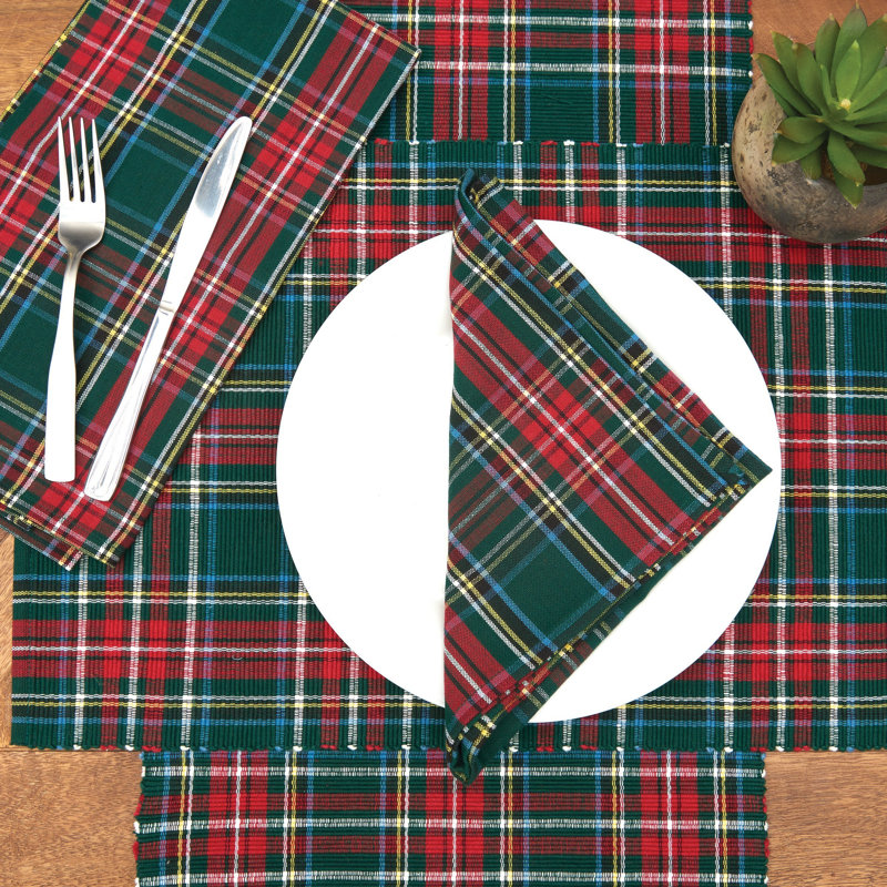 Nimue Plaid 100% Cotton Christmas Table Runner