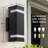 11.8" Black Outdoor Wall Light