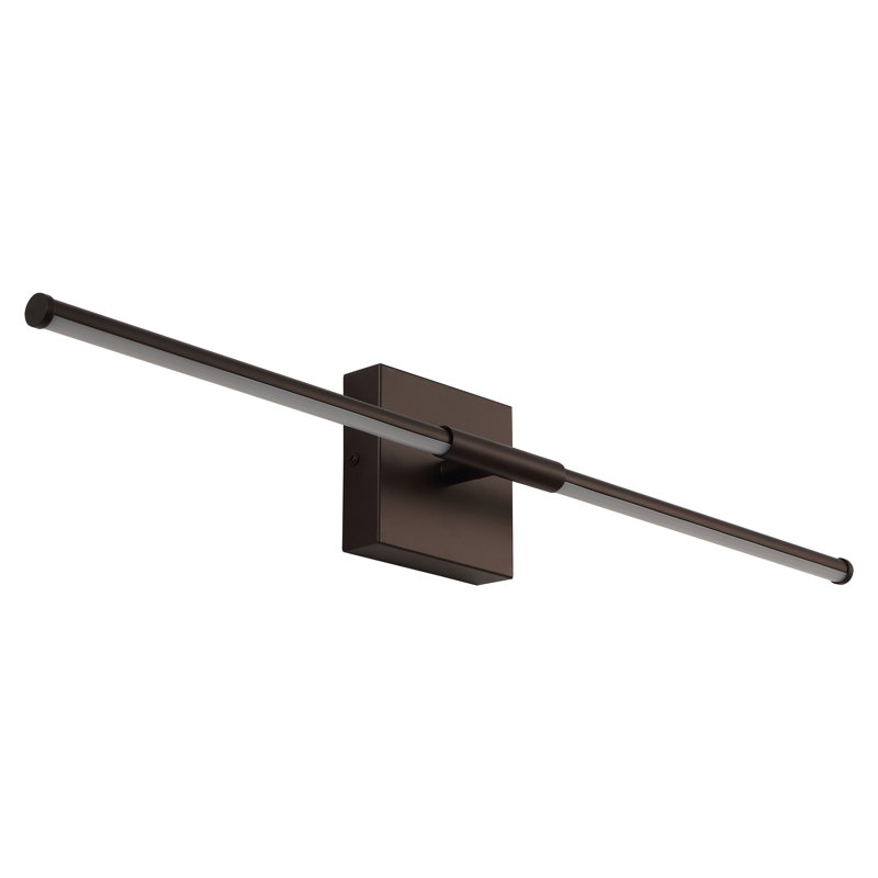 Gallatin 1 - Light LED Dimmable Armed Sconce, Oil Rubbed Bronze, 4.25" H x 27.5" W x 3" D
