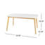 Ensemble de salle à manger 5 pièces en bois d'hévéa avec chaises rembourrées Zaran-114838471