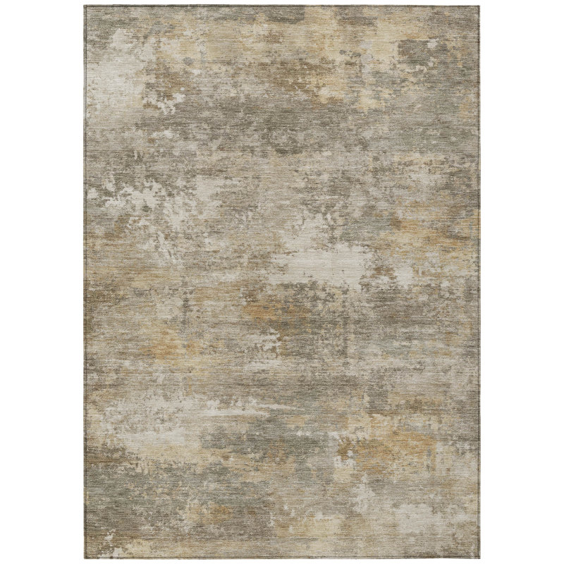 Machine Washable Indoor/Outdoor Jadiel ACN2369 Abstract Rug, Rectangle 3' x 5'