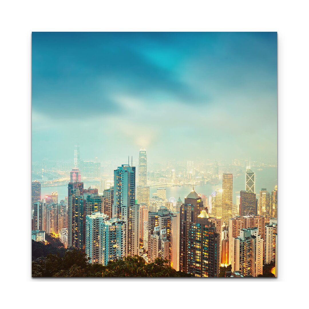 Leinwandbild Skyline Hong Kong