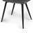 Baylor Velvet Upholstered Dining Chair with Curved Back and Black Metal Legs (Set of 2)-72106301