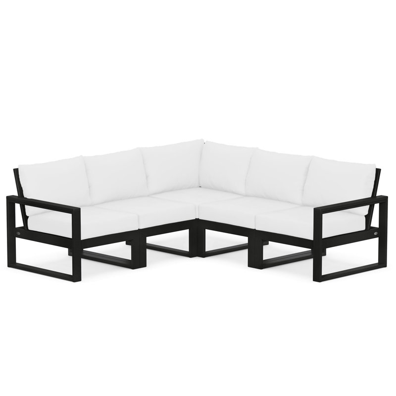 EDGE 5 - Person Seating Group with Cushions, Green, Spiced Burlap