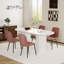 Ensemble de table de salle à manger ovale avec 4 à 6 chaises assorties pour la salle à manger-352850746-352850747