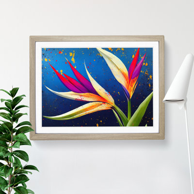 Bird Of Paradise Flower Splash Vol.5 - Single Picture Frame Print