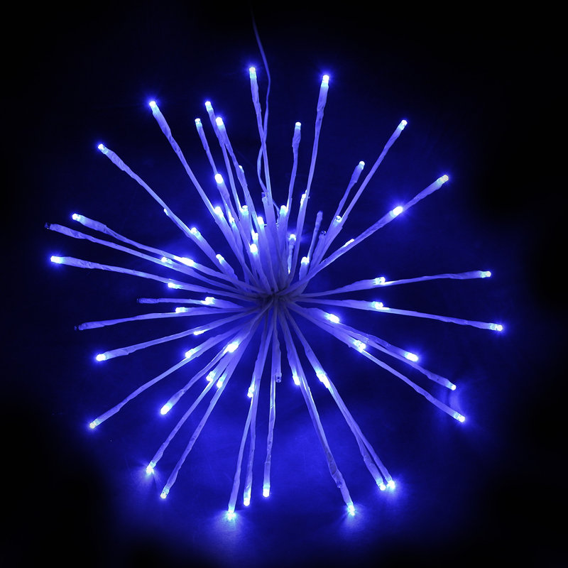 60 lanternes à DEL, Bleu, 60 lumières