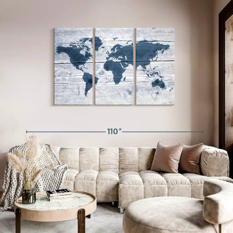  «Wooden World II, H 48 po x l 74 po