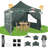 10 Ft. W x 10 Ft. Pop Up Canopy with 4 Removable Sidewalls, Sandbags, Stakes & Ropes-100865496