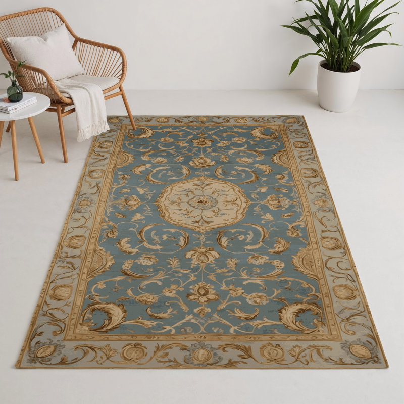 Tapis d'intérieur et d'extérieur brun français, Rectangulaire 3 pi x 5 pi
