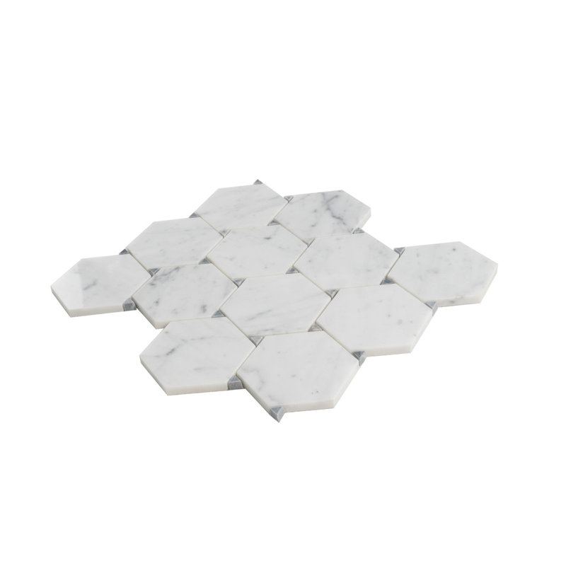 10.9" x 12.5" Marble Mosaic Tile
