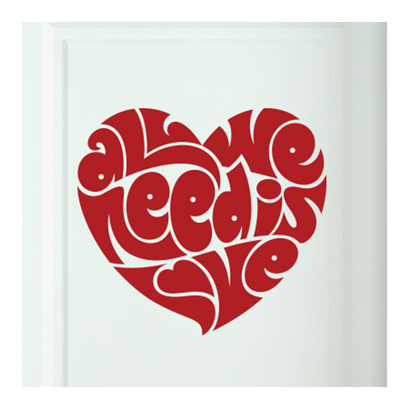 Wall Decal, Dark Red