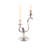 Song Bird 12'' H Pewter Tabletop Candelabra