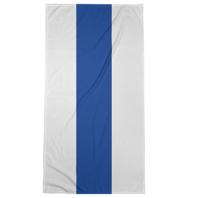 Bath Towel, Home White / Blue