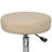 Fea Medical Swivel Stool, Round Beige Padded Seat, Rolling Chrome Base-117561143