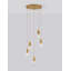 5 - Light Brass Gold Cluster Pendant