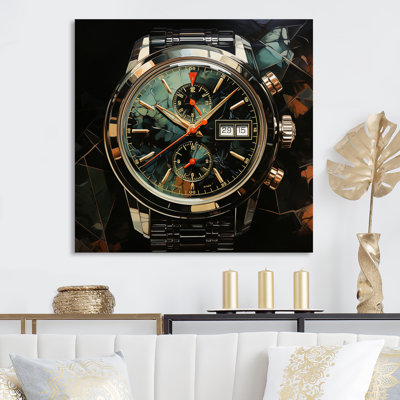 Green Luxury Watch Jet Jewel - Watches Wall Art