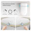 Toilettes à ouverture automatique, bidet intelligent compact et moderne en céramique ABS pour la maison