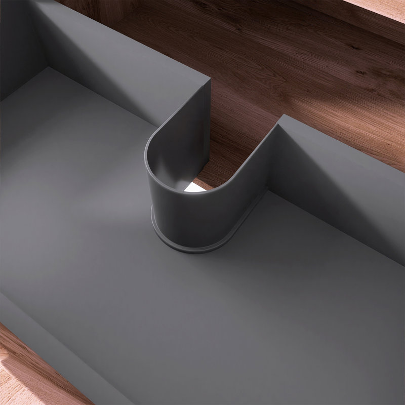 Meuble-lavabo mural simple 36 po avec lavabo en céramique 36 po