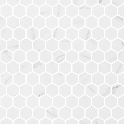 Spectrum Classic Hexagon Recycled Glass Mosaic
