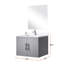 Meuble-lavabo simple gris foncé avec comptoir en marbre 18 po Miroir et robinet - pour gratter les taches pendant des années de l 24 po x P 19 po