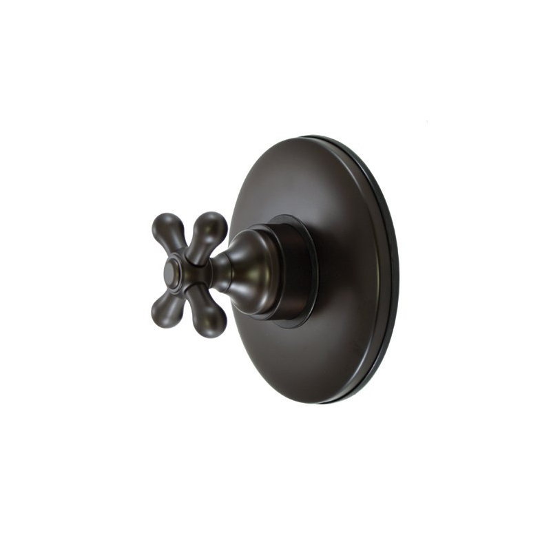 Wall Volume Control Faucet Shower Faucet Trim Only with Metal Cross Handles, Oil Rubbed Bronze