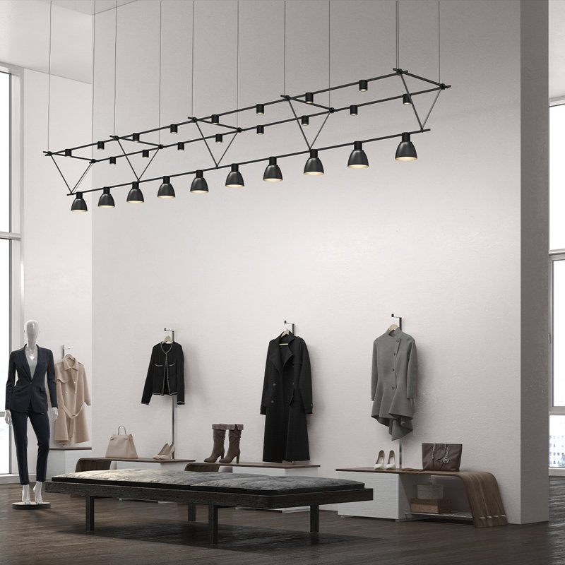Lustre géométrique à 10 lumières DEL Suspender®