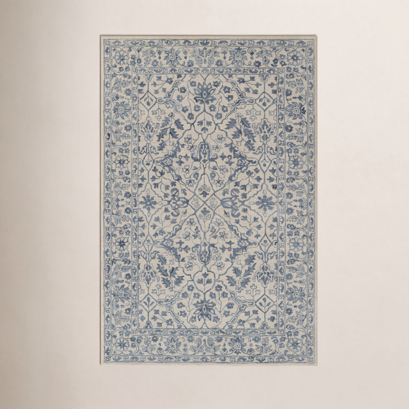 Bayford Wool Ikat Indoor Rug, Rectangle 5' x 8'