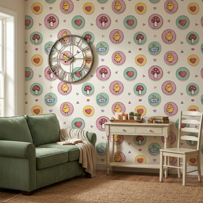 Papier peint amovible de chambre de bébé