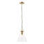 1 - Light Brushed Brass Pendant