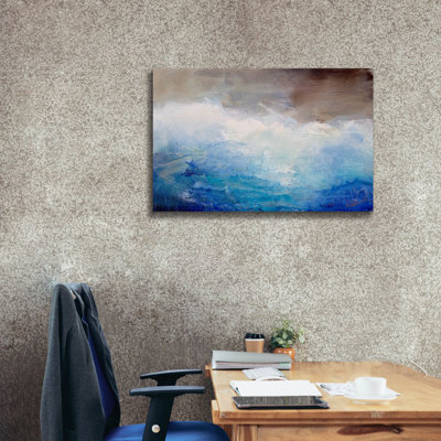 Ombre Blue - Wrapped Canvas Print