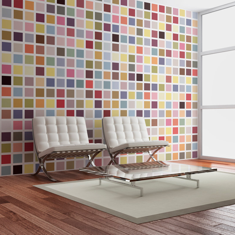 Colourful Moasaic 3.09m x 400cm Wallpaper, 200 cm x 154 cm