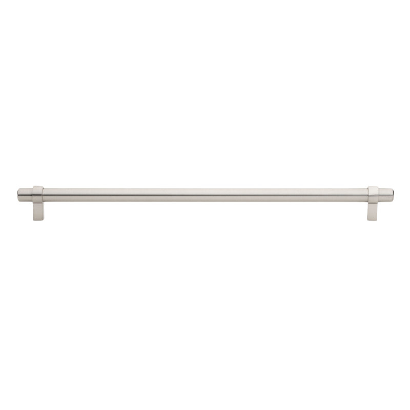 GlideRite 12-5/8 in. (320mm) Centre to Centre Solid Steel Bar Pull, Stainless Steel - 4011-320-SS, Matte Black